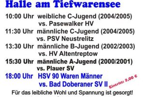 Handballspiele in Waren (Müritz)