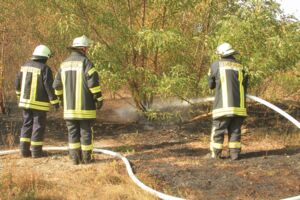 Brand eine Rechliner Ödlandfläche