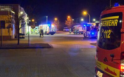 Feuerwehreinsatz Kraftverkehr Busdepot Müritz