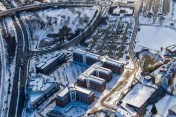 Verwaltung Waren (Müritz) Luftbild