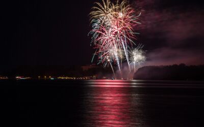 Feuerwerk Sommersonnenwende in Klink