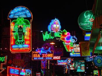 Neonlichter Werbung