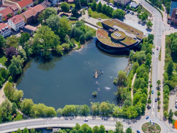 Luftbild Waren (Müritz)