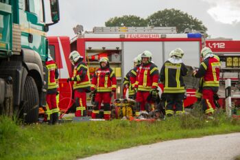 Einsatz Freiwilligen Feuerwehren Silz, Malchow und Alt Schwerin