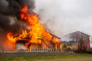 Großbrand in Rockow
