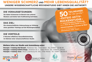 Rückenstudie Physio Aktiv