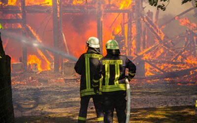 Scheune brennt bei Wendorf