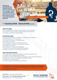 Stellenausschreibung Ingo Warnke Waren (Müritz)