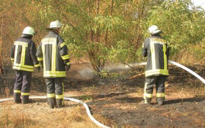 Brand eine Rechliner Ödlandfläche