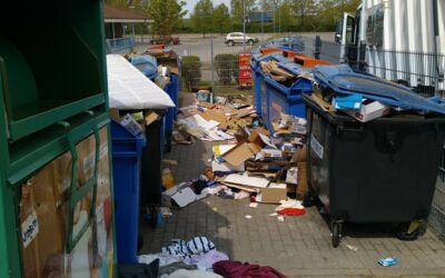 Altpappier, Kleidercontainer Röbel/Müritz