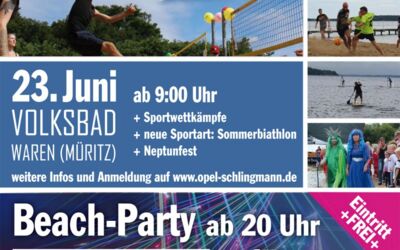 Anmeldung zum 5. Beach-Cup Waren (Müritz)