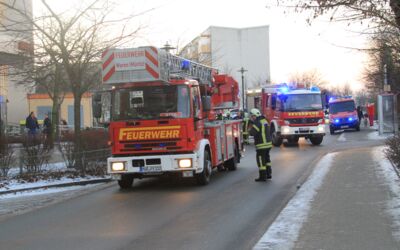 Erneuter Hochhausbrand in Waren (Müritz)