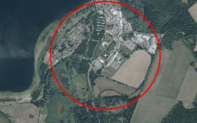 Absperrung Entschärfung Bombe Rechlin