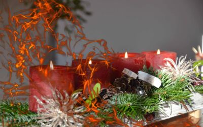 Feuer Weihnachten Brandschutztipps