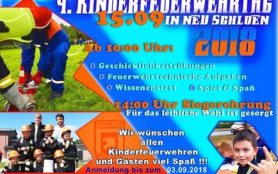 Kinderfeuerwehrtag in Neu Schloen