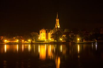 Kloster Malchow bei Nacht