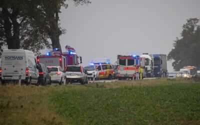 Feuerwehreinsatz Verkehrsunfall Schloen - Dratow