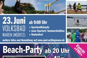 Anmeldung zum 5. Beach-Cup Waren (Müritz)