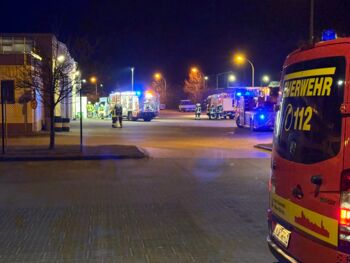 Feuerwehreinsatz Kraftverkehr Busdepot Müritz