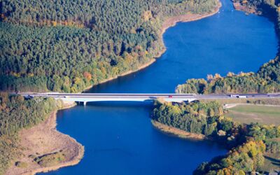 Autobahn A19 Berlin Rostock Luftbild