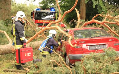 Einsatzübung Verkehrsunfall