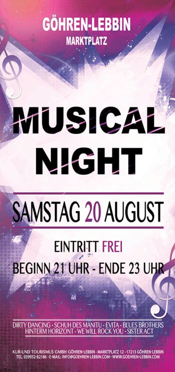 Musical Nigth Göhren-Lebbin Musical Nigth Göhren-Lebbin