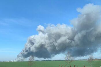 Großbrand Feuer Schweinemastanlage Mecklenburg