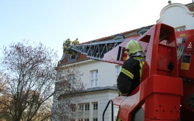 Einsatzübung: Brand im Internatsgymnasium Schloss Torgelow