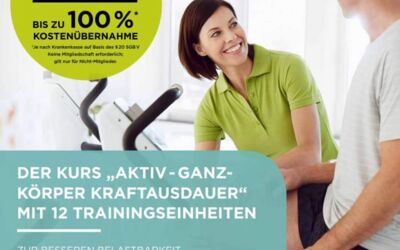Krankenkassen fördern Fitnesstraining