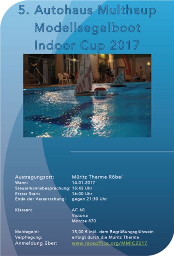 5. Autohaus Multhaup Modellsegelboot Indoor Cup