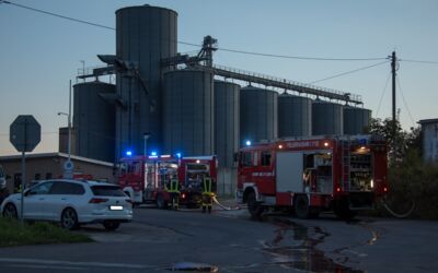 Silo-Brand in Penzlin