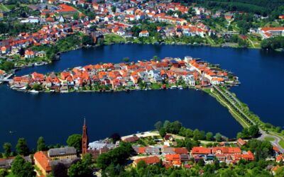 Malchow Baustellen Luftbild