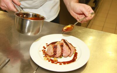 Weihnachtsessen Barbarie Entenbrust mit Spätzle