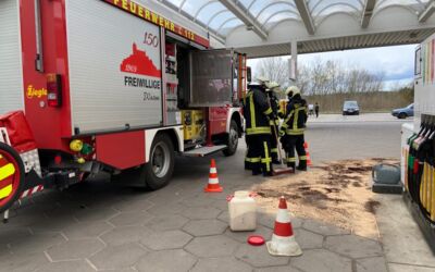 Unfall Tankstelle Waren-West