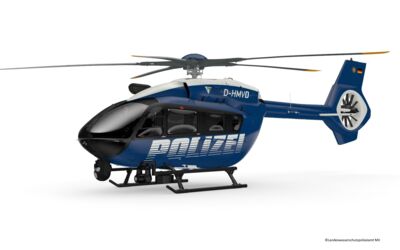 Polizeihubschrauber MV im neuen Design