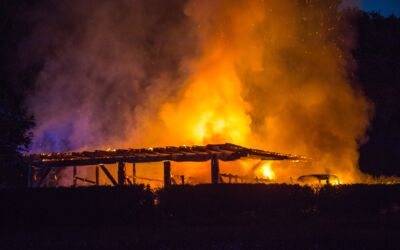 Großbrand in Göhren-Lebbin Fleesensee