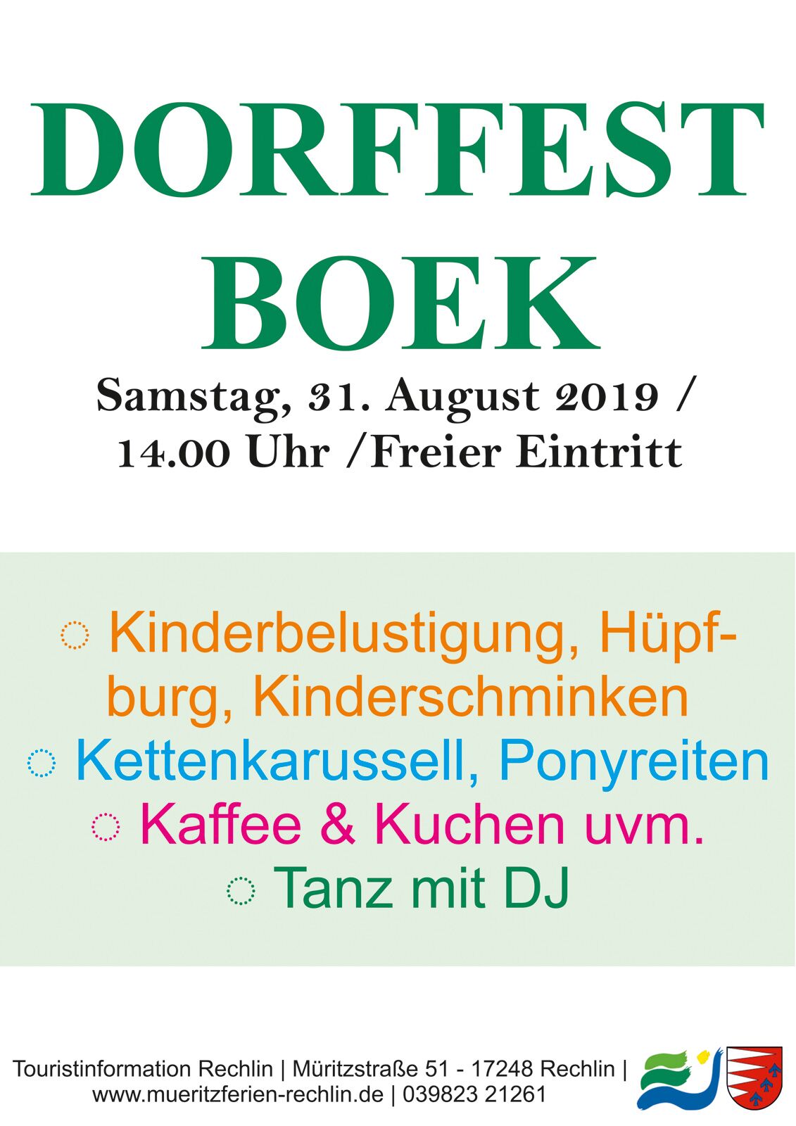 Veranstaltung in Boek