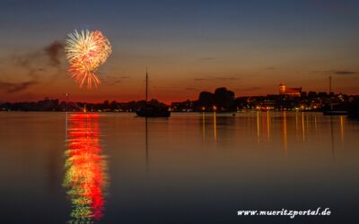 Höhenfeuerwerk zum Müritzfest