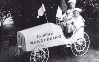 Tobias Rank und Sebastian Pank mit ihrem Leipziger Wanderkino