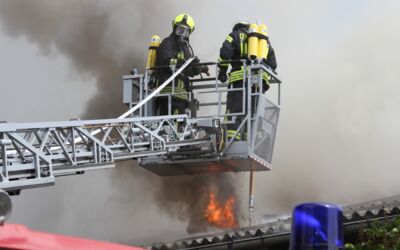Wohnhausbrand Adamsdorf Mecklenburg-Strelitz
