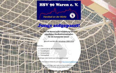 Handballer HSV90 Waren (Müritz)