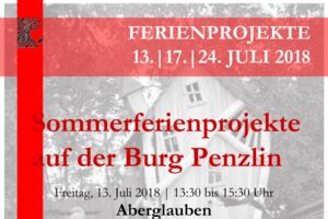 Ferienprojekte auf der Burg Penzlin