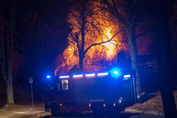 Feuer Wohnhausbrand Speck - Kargow