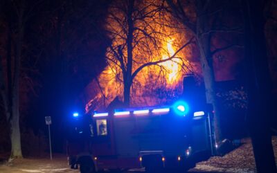 Feuer Wohnhausbrand Speck - Kargow
