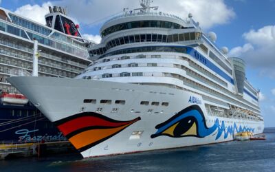 Klimaaktivisten behindern Kreuzfahrtschiff in Rostock