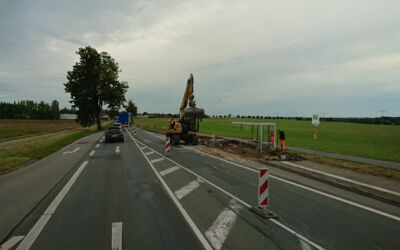 Straßensperrung Klink - Waren (Müritz)