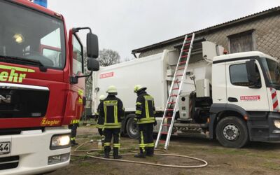 Brand eines Müllwagens