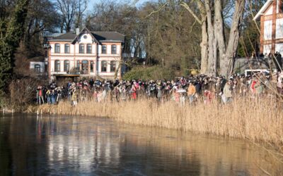 Brücke Schweriner Damm in Waren gesprengt