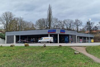 Silvesterraketen verursache Feuer im Aldi-Markt Goldberg
