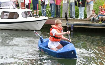 Pappbootrennen Marina Eldenburg